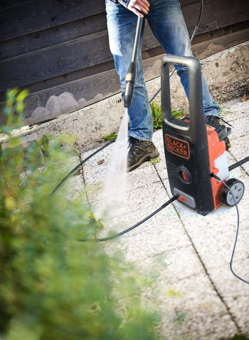 1400W 110 Bar High Pressure Washer for Home, Garden and Car BXPW1400E-B5 Orange/Black