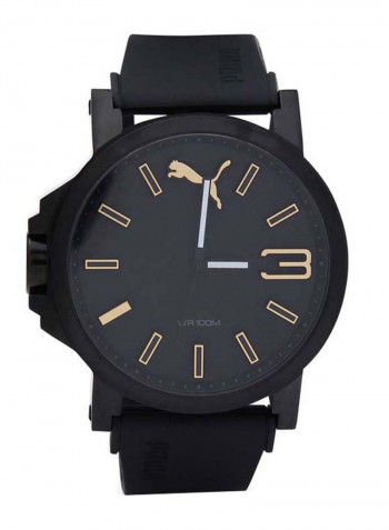 Men's Analog Rubber Strap Watch PU103461020