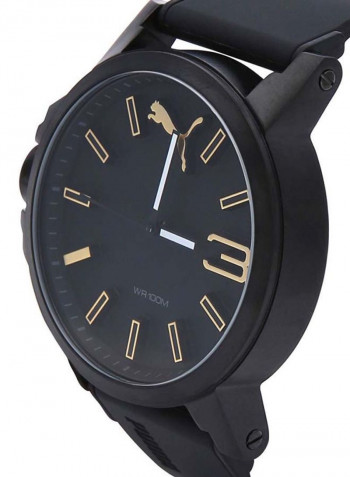Men's Analog Rubber Strap Watch PU103461020
