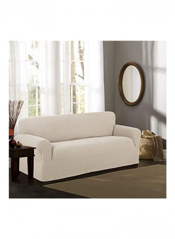 Sofa Furniture Slipcover Natural White 36x74x32inch