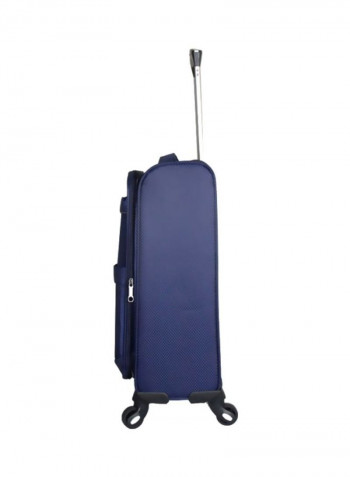 3-Piece Lightweight Trolley Bag Set Blue