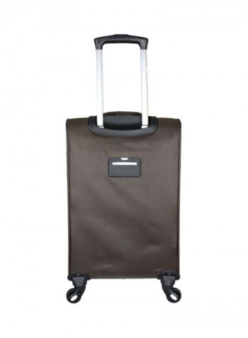 3-Piece Lightweight Trolley Bag Set Coffee