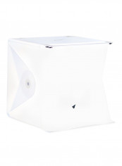 Foldable Photography Box With Dual LED Light 15inch White