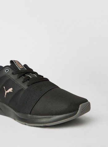 Rose Plus Sneakers Black-Rose Gold