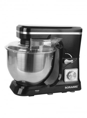 3 In 1 Stainless Steel Bowl Stand Mixer SMX-140 Black/Silver