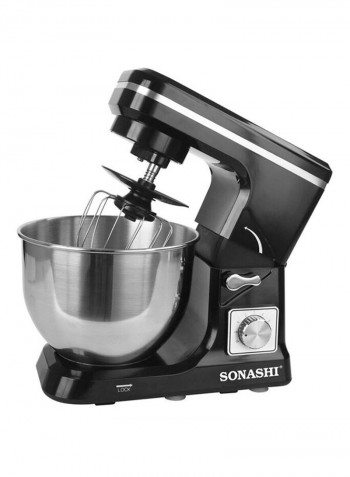 3 In 1 Stainless Steel Bowl Stand Mixer SMX-140 Black/Silver
