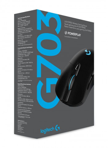 G703 Lightspeed Wireless Gaming Mouse Black