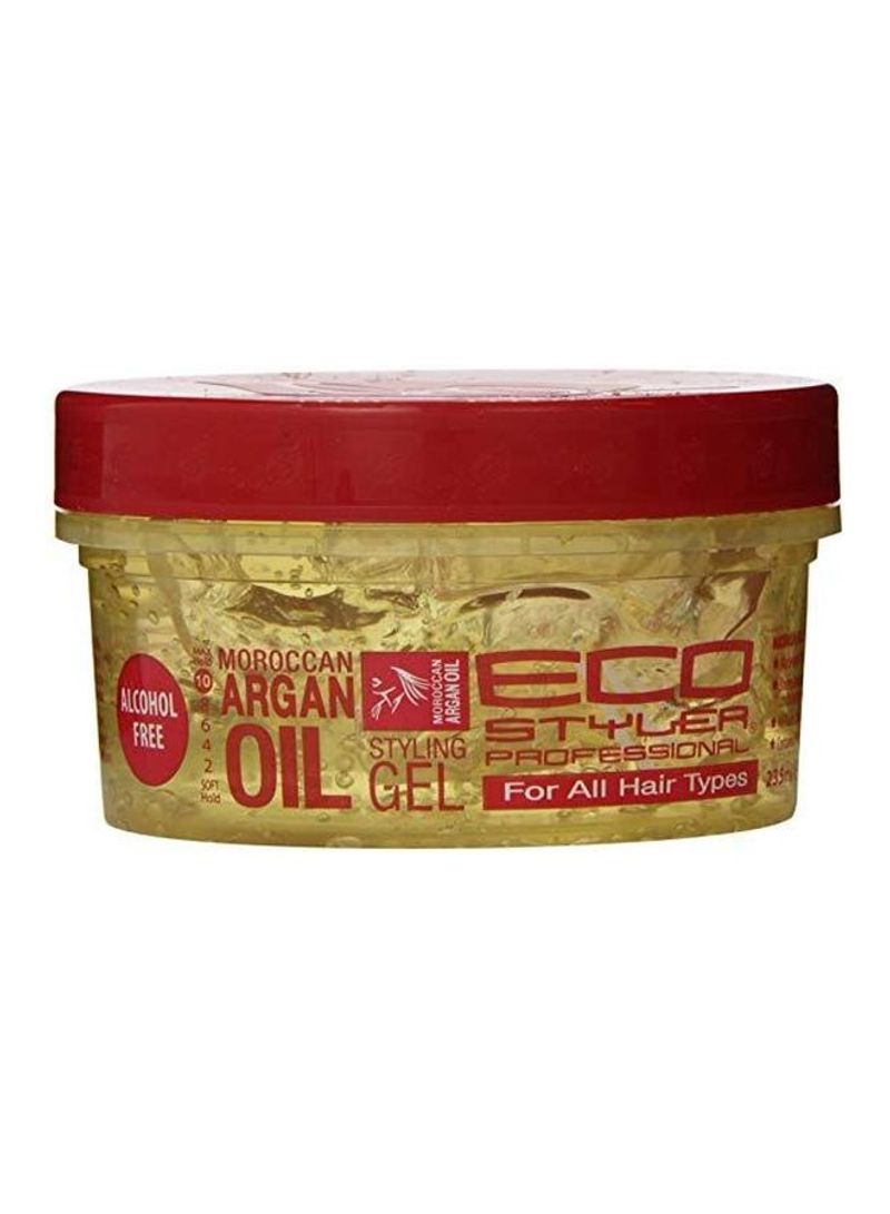 Pack Of 12 EcoStyler Moroccan Argan Oil Styling Gel 8ounce