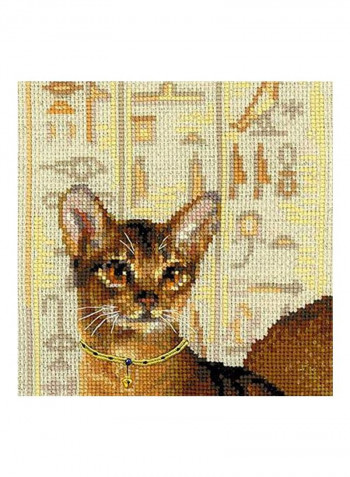 Abyssinian Cats Counted Cross Stitch Kit Brown/Beige/Black