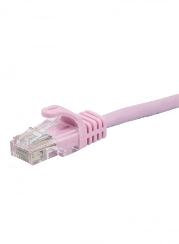 Ethernet Patch Cable 75feet Pink