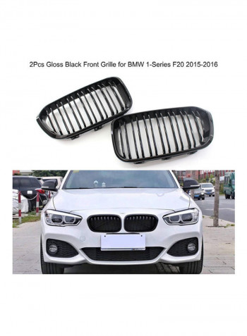 2-Piece Replacement Grilles For BMW 1-Series F20 2015-2016