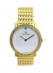 Men's Creative Stone Studded Analog Watch S12383M-2