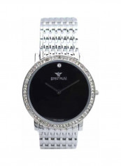 Men's Creative Stone Studded Analog Watch S12383M-3