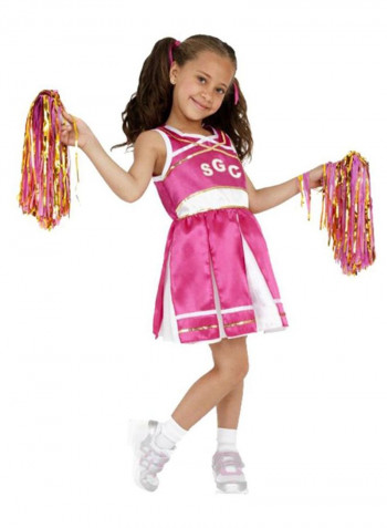 Cheer Leader Fancy Dress Costume