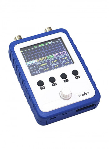 Handheld Dual Channel Digital Oscilloscope With Touch Screen Blue/White