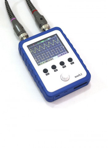 Handheld Dual Channel Digital Oscilloscope With Touch Screen Blue/White