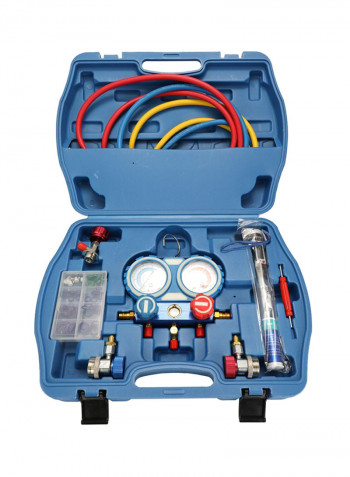 Valve Pressure Gauge Diagnostic Repairing Tool Kit Multicolour 44.5centimeter