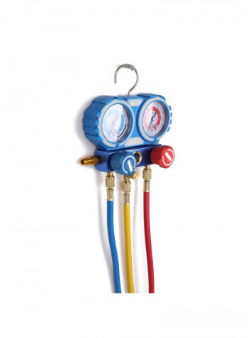 Valve Pressure Gauge Diagnostic Repairing Tool Kit Multicolour 44.5centimeter