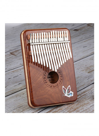 17 Keys Kalimba Mbira African Mahogany Finger Thumb Piano Keyboard Percussion Musical Instrument