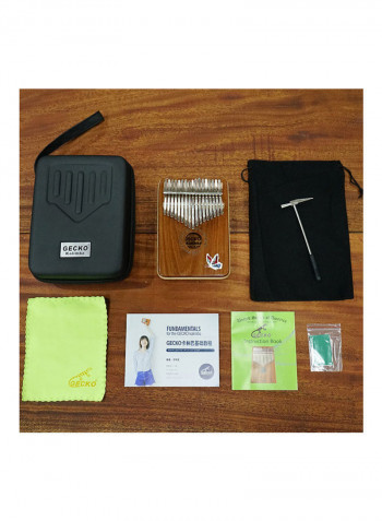 17 Keys Kalimba Mbira African Mahogany Finger Thumb Piano Keyboard Percussion Musical Instrument