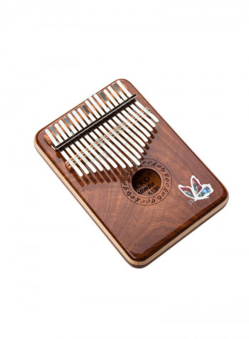 17 Keys Kalimba Mbira African Mahogany Finger Thumb Piano Keyboard Percussion Musical Instrument
