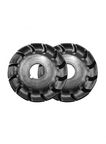 2-Piece Multi-Functional Wood Carving Disc Black