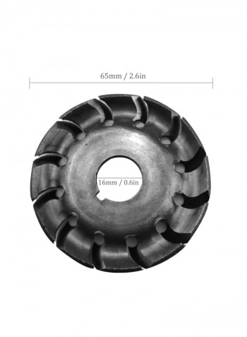 2-Piece Multi-Functional Wood Carving Disc Black