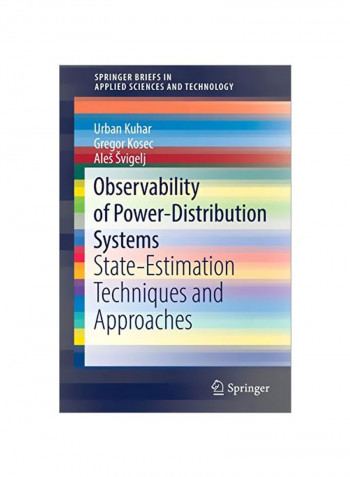 Observability Of Power-Distribution Systems: State-Estimation Techniques And Approaches Paperback 1