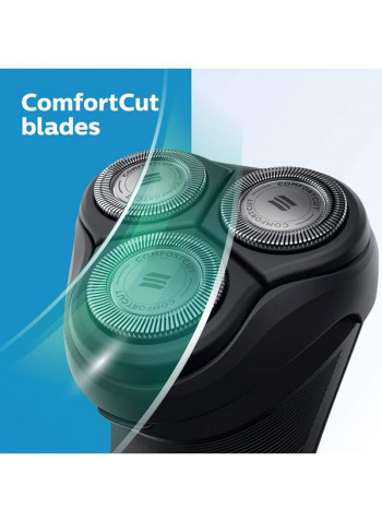 Series 3000 Electric Shaver With Carry Case And Flex Head Black