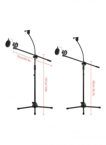 Metal Microphone Floor Stand Tripod