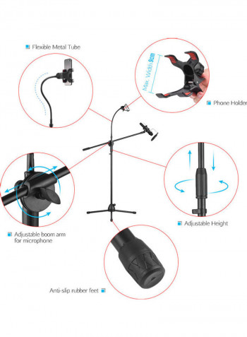 Metal Microphone Floor Stand Tripod