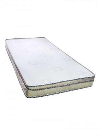 Box Top Medicated Mattress White/Beige Single