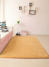 Non-Slip Printed Floor Mat Light Orange 80X160centimeter