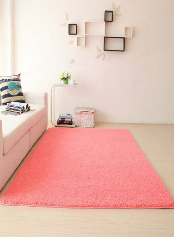 Anti-Skid Living Room Mat Pink 80 x 160centimeter
