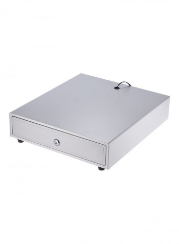 4-Bill And 5-Coin Tray POS Cash Register With Key White