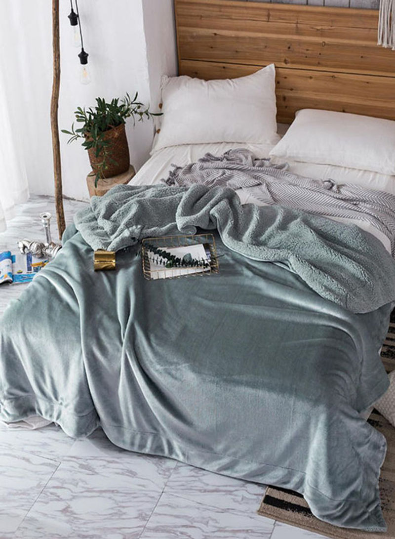Multipurpose Soft Casual Blanket Cotton Grey 150x200centimeter