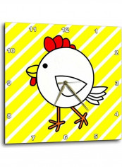 Chicken Dance Themed Wall Clock Multicolour