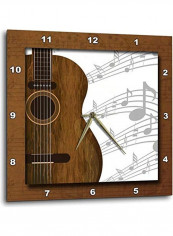 DPP 149974 2 Guitar Music Concept Wall Clock Multicolour 13 x13inch