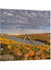 Lake Of The Clouds Porcupine Mountains Michigan Wall Clock Multicolour 13x13inch