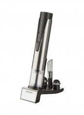 4-In-1 Wine Opener Set Silver/Black