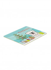 Christmas Tree And English Bulldog Kitchen/Bath Mat Multicolour 18 x 18inch