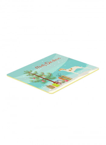 Ariege Pointer Christmas Kitchen Mat Multicolour 14 x 14inch