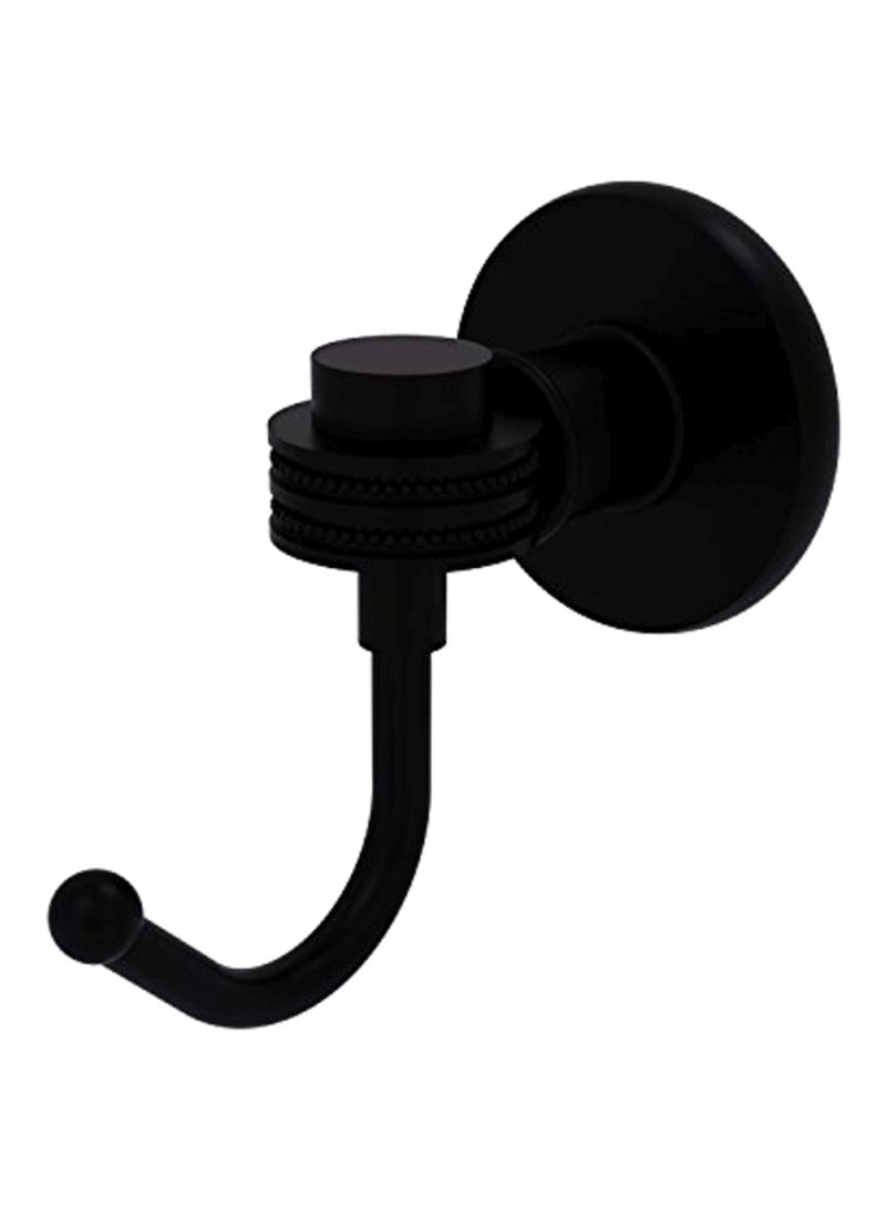 Continental Collection Robe Hook Black 3x2.8x2inch