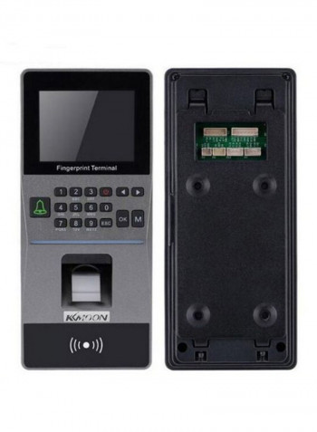 TCP/IP USB And U-drive Biometric Access Control Machine Black/Grey