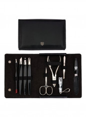 9-Piece Manicure Pedicure Grooming Set With Case Multicolour