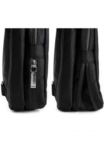 3-In-1 Hybrid Backpack And Messenger Bag For Tablet Black