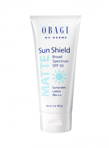 Nu-Derm Sun Shield Matte Sunscreen Lotion SPF 50 85g