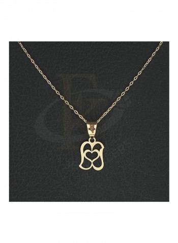 Chain Necklace With Heart Pendant