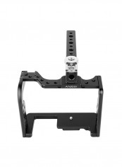 Video Camera Cage Stabilizer With Top Handle For Panasonic GH5/GH4 Black