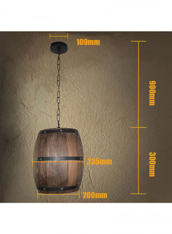 Ceiling Pendant Decoration Lamp Brown 30x25x25centimeter